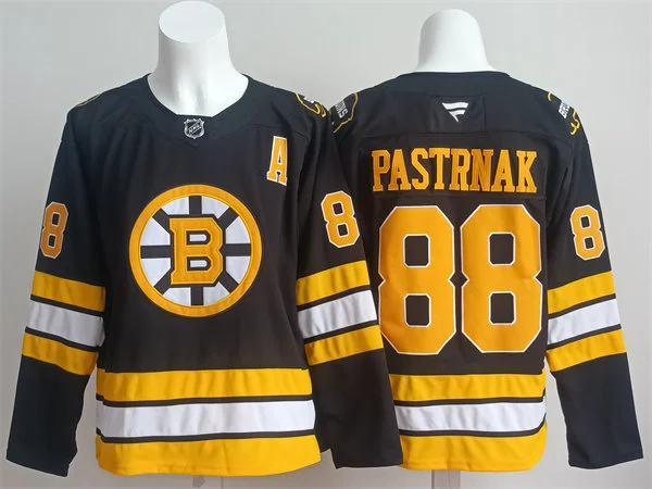 Men's Boston Bruins #88 David Pastrnak Fanatics 2025 Black Alternate Premium Player Jersey
