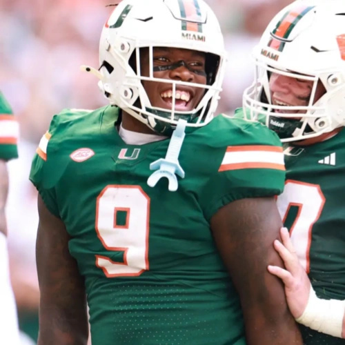 Miami Hurricanes #9 Elija Lofton 2024 Green Football Game Jersey