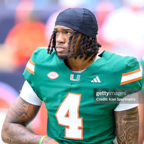 Miami Hurricanes #4 Mark Fletcher Jr. 2024 Green Football Game Jersey
