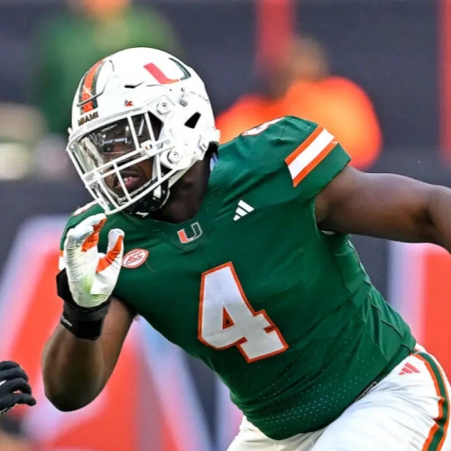 Miami Hurricanes #4 Rueben Bain Jr. 2024 Green Football Game Jersey