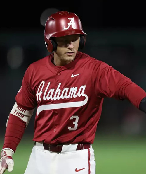 Alabama Crimson Tide #3 Kade Snell Crimson Alabama College Baseball Game Jersey
