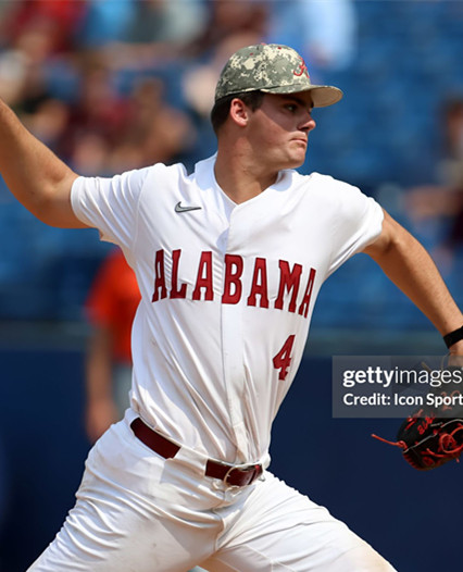 Alabama Crimson Tide #4 Riley Quick White College Baseball Game Jersey
