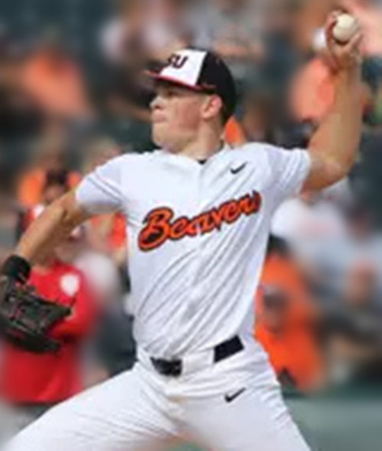 Oregon State Beavers #24 Ethan Kleinschmit 2025 White College Baseball Game Jersey
