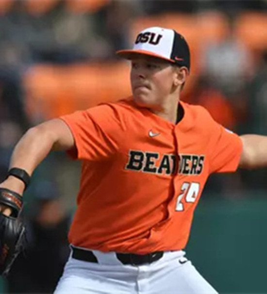 Oregon State Beavers #24 Ethan Kleinschmit Orange College Baseball Game Jersey