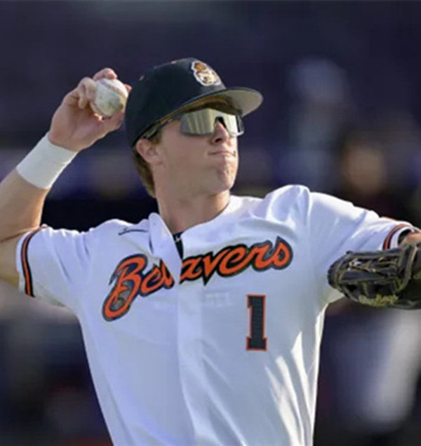 Oregon State Beavers #1 Gavin Turley 2025 White College Baseball Game Jersey