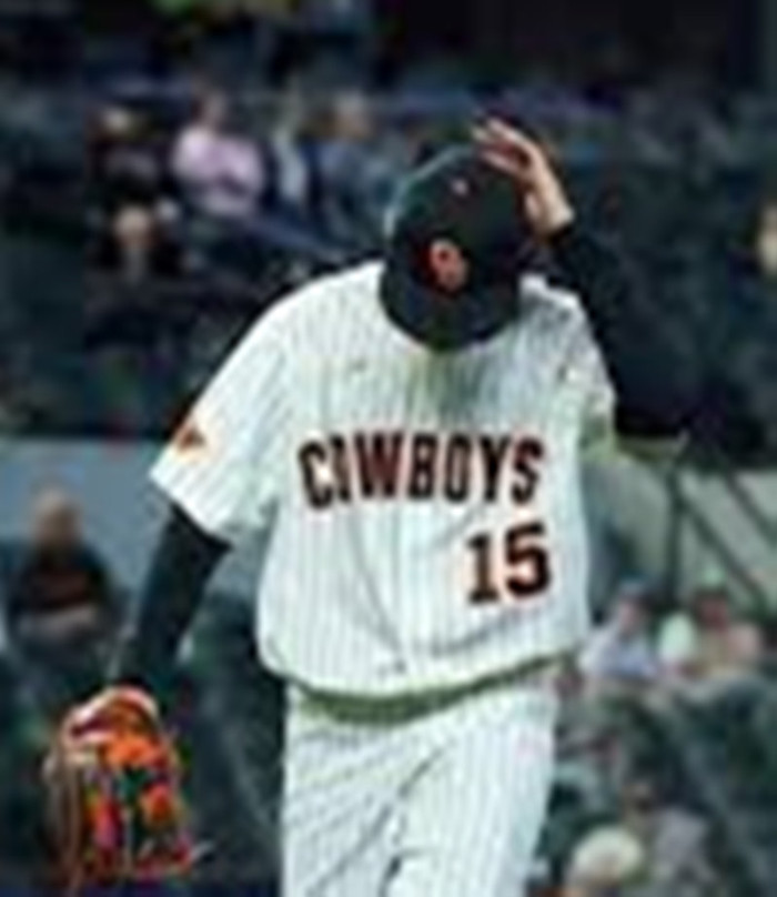 Oklahoma State Cowboys#15 Harrison Bodendorf  White Pinstripe College Baseball Game Jersey