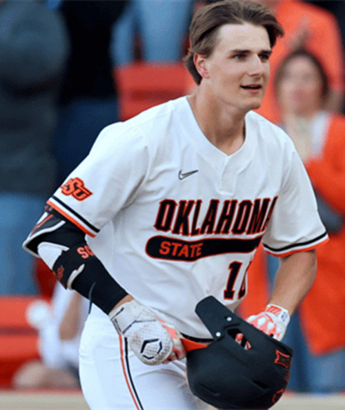 Oklahoma State Cowboys#10 Nolan Schubart  White College Baseball Game Jersey