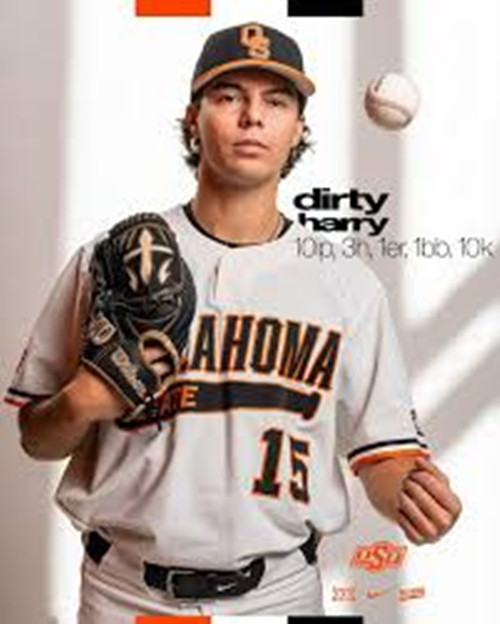 Oklahoma State Cowboys#15 Harrison Bodendorf White Pullover College Baseball Game Jersey