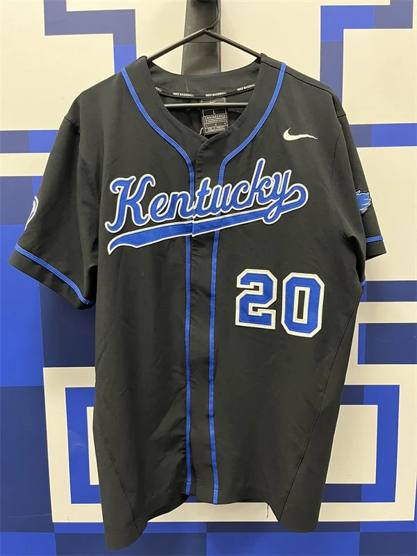 Kentucky Wildcats Custom Nike 2025 Black College Baseball Game Jersey