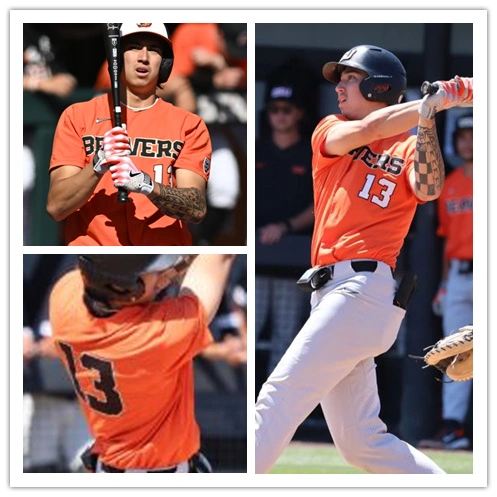 Oregon State Beavers #13 Aiva Arquette Orange Baseball Game Jersey