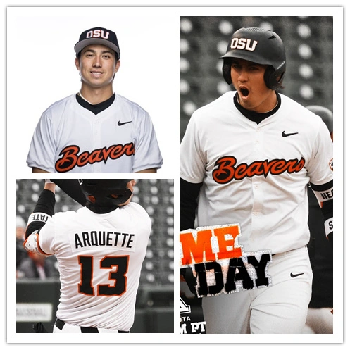 Oregon State Beavers #13 Aiva Arquette 2025 White Baseball Game Jersey