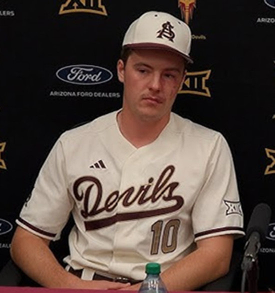 Arizona State Sun Devils #10 Jack Martinez adidas Cream 2025 XII Baseball Game Jersey
