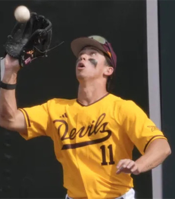 Arizona State Sun Devils #11 Kien Vu 2025 Gold College Baseball Game Jersey