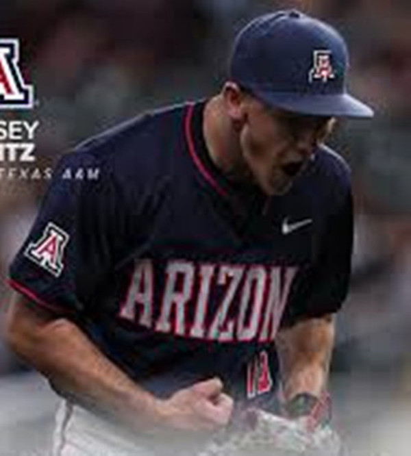 Arizona Wildcats #16 Casey Hintz 2025 Navy College Baseball Game Jersey