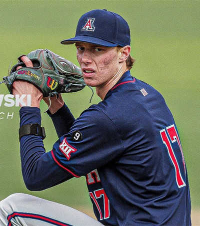 Arizona Wildcats #17 Owen Kramkowski 2025 Navy College Baseball Game Jersey