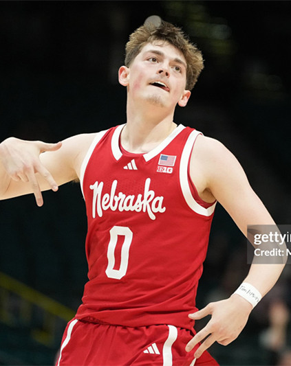 Nebraska Cornhuskers #0 Connor Essegian 2025 Scarlet College Basketball Game Jersey