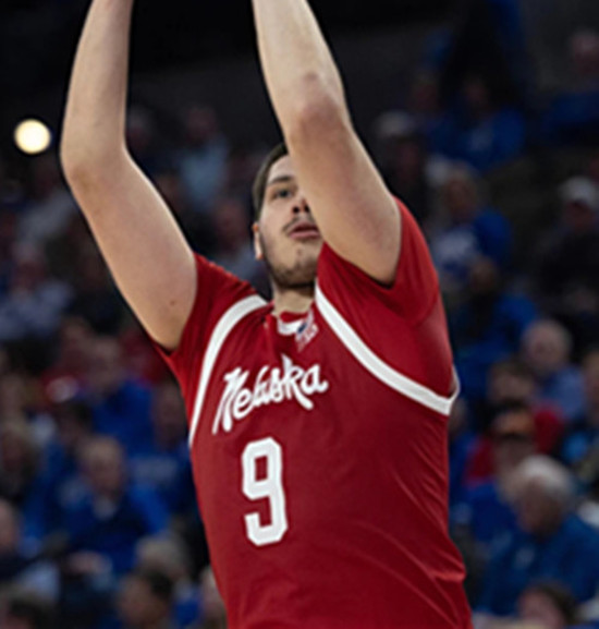 Nebraska Cornhuskers #9 Berke Büyüktuncel 2025 Scarlet College Basketball Game Jersey