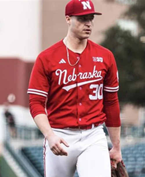 Nebraska Cornhuskers #30 Will Walsh Scarlet College Baseball Game Jersey