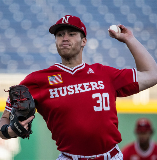 Nebraska Cornhuskers #30 Will Walsh Scarlet Pullover College Baseball Game Jersey