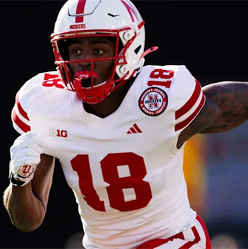 Nebraska Cornhuskers #18 Dane Key 2025 White College Football Game Jersey