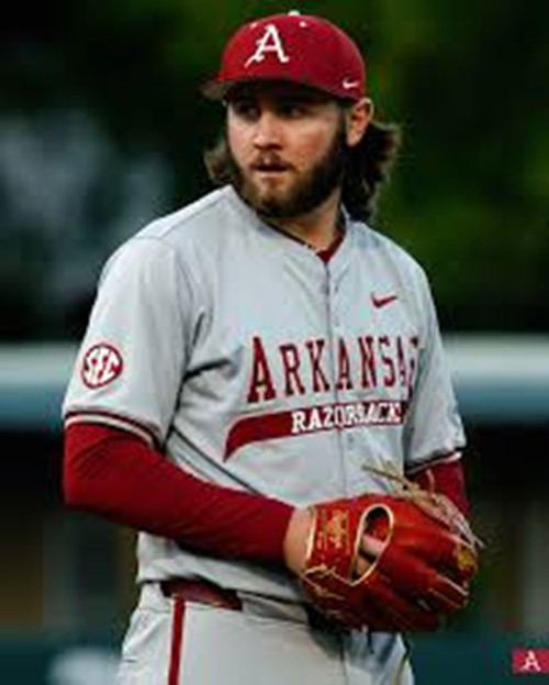 Arkansas Razorbacks #33 Zach Root 2025 Gray College Baseball Game Jersey