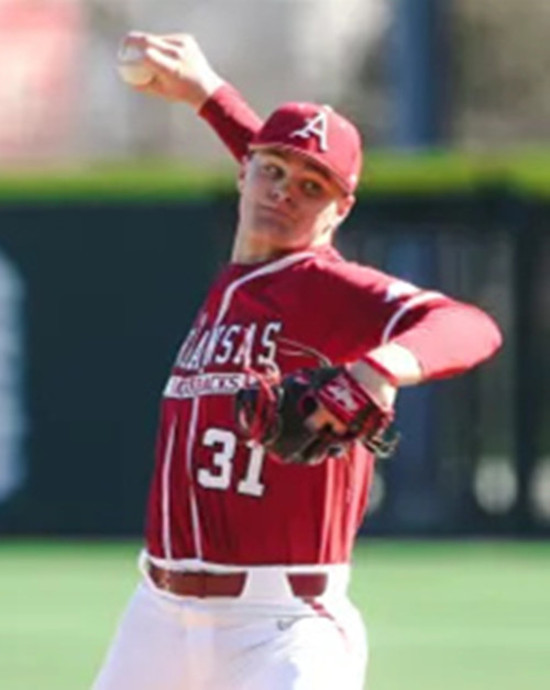 Arkansas Razorbacks #31 Dylan Carter Maroon Retro College Baseball Game Jersey