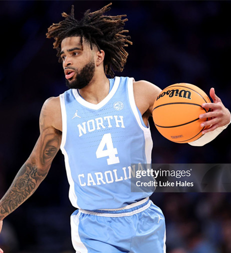 North Carolina Tar Heels #4 R.J.Davis Blue Retro College Basketball Game Jersey