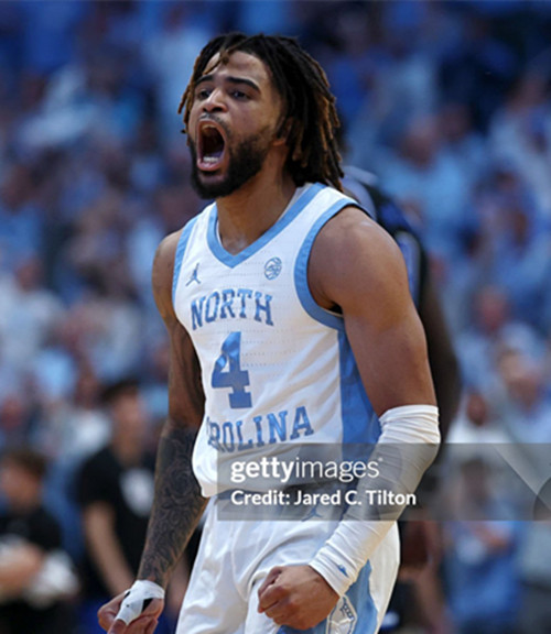North Carolina Tar Heels #4 R.J.Davis White Retro College Basketball Game Jersey