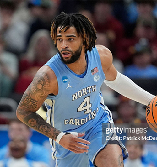 North Carolina Tar Heels #4 R.J.Davis Blue College Basketball Game Jersey