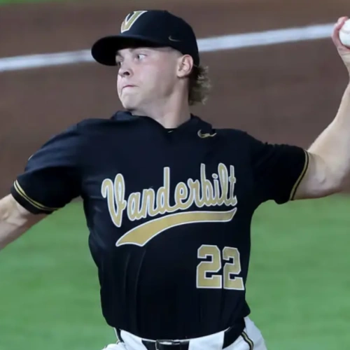 Vanderbilt Commodores #22 J.D.Thompson Nike 2025 Black Gold College Game Baseball Jersey