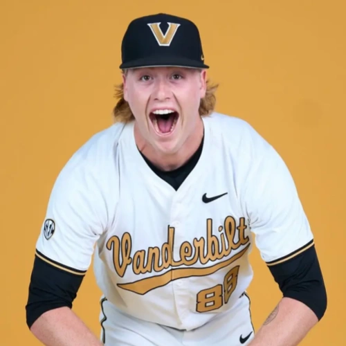 Vanderbilt Commodores #88 Sawyer Hawks Nike 2025 White Gold College Game Baseball Jersey