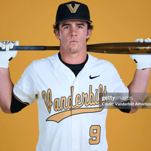 Vanderbilt Commodores #9 Brodie Johnston Nike 2025 White Gold College Game Baseball Jersey