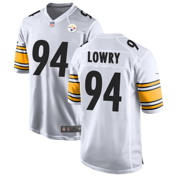 Men's Pittsburgh Steelers #94 Dean Lowry Nike White Vapor F.U.S.E. Limited Jersey
