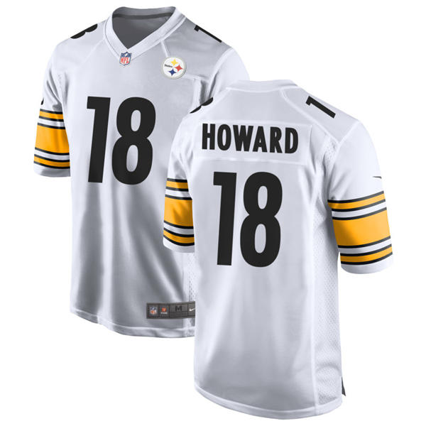 Youth Pittsburgh Steelers #18 Will Howard Nike White Limited Jersey