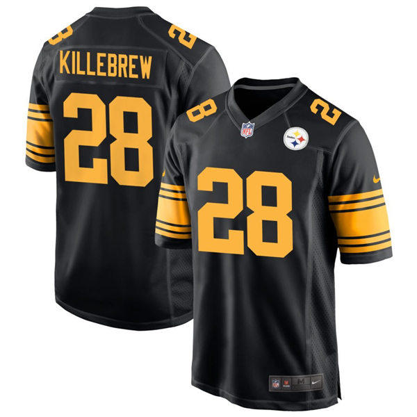 Youth Pittsburgh Steelers #28 Miles Killebrew Nike Black Alternate 2 Limited Jersey 