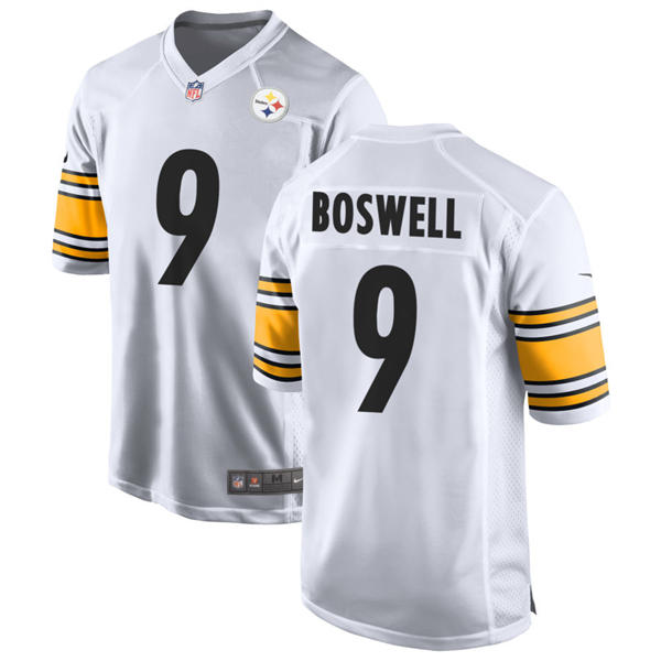 Youth Pittsburgh Steelers #9 Chris Boswell Nike White Limited Jersey