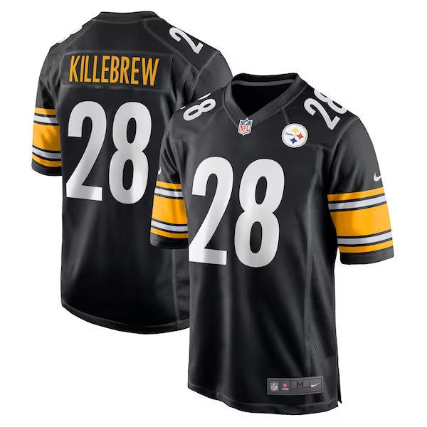 Youth Pittsburgh Steelers #28 Miles Killebrew Nike Black Limited Jersey