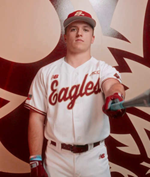 Boston College Eagles #10 Colin Larson White College Baseball Game Jersey
