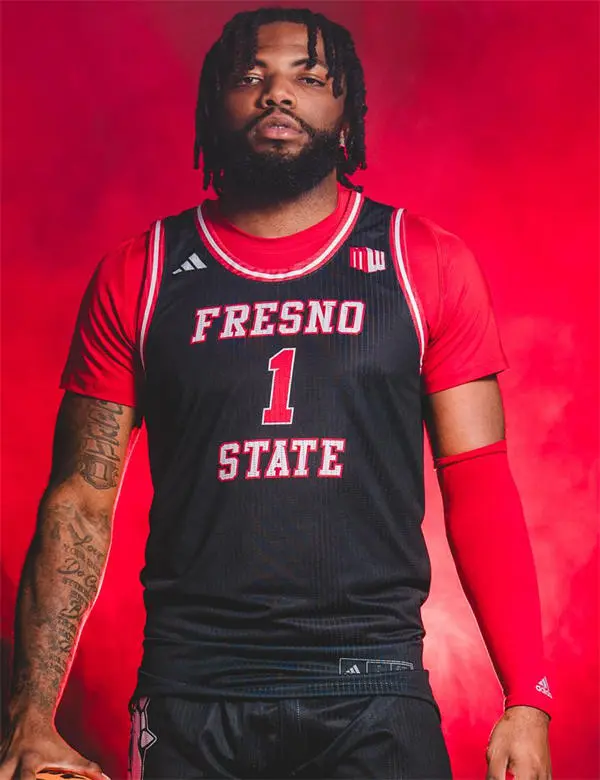 Fresno State Bulldogs Custom 2025 Navy Adidas Basketball Jersey