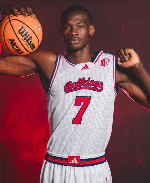 Fresno State Bulldogs Custom 2025 White Adidas Basketball Jersey