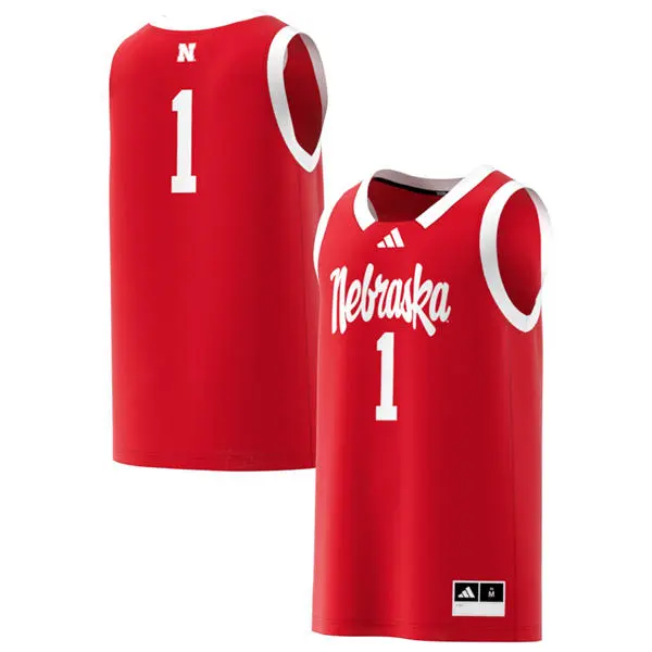 Nebraska Huskers Custom 2025 Scarlet Nebraska College Basketball Game Jersey