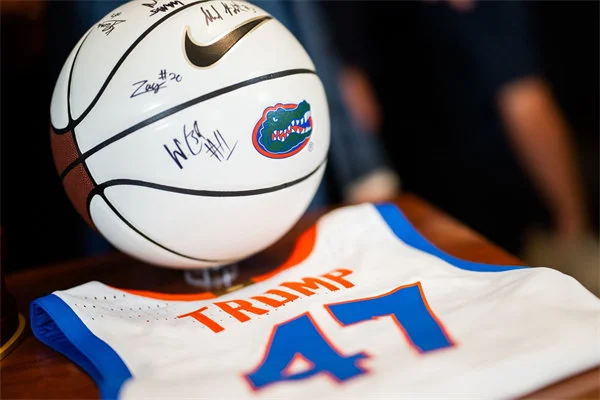 Florida Gators #47 Donald Trump Home White basketball Jersey