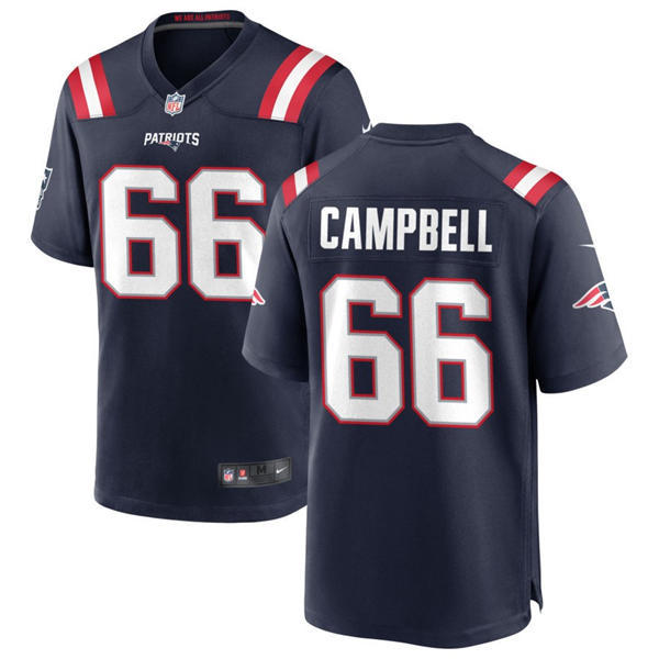 Youth New England Patriots #66 Will Campbell Nike Navy Limited Jersey