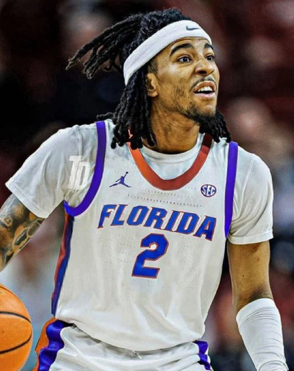 Florida Gators #2 Boogie Fland 2025 White College Basketball Game Jersey
