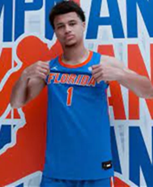 Florida Gators #1 Xaivian Lee 2025 Royal College Basketball Game Jersey