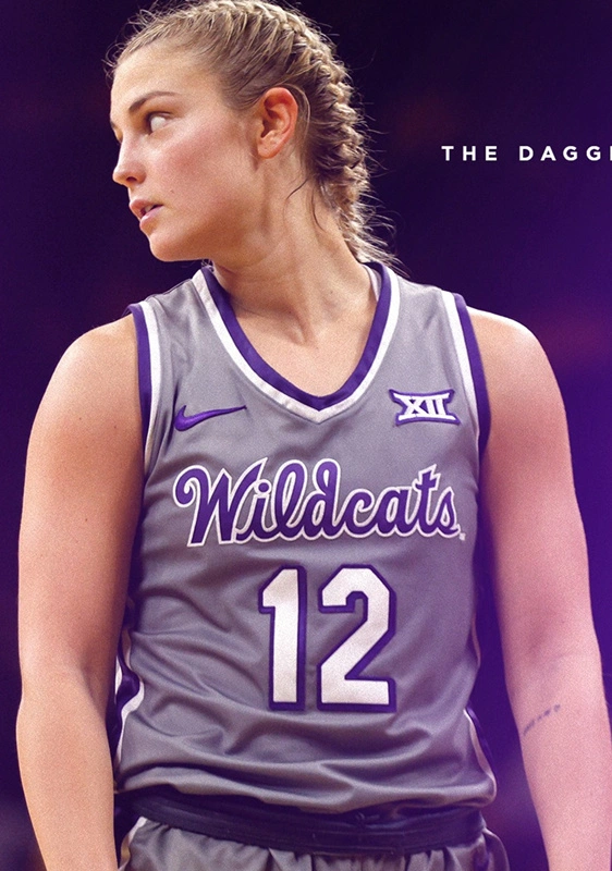 Kansas State Wildcats Custom Nike Gray Wildcats Womens Basketball Game Jersey