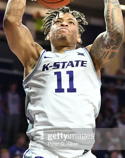 Kansas State Wildcats Custom Nike 2024 white K-state College Basketball Game Jersey