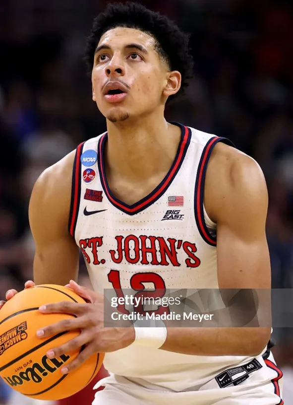 St. John's Red Storm #12 RJ Luis Jr. 2025 White College Basketball Game Jersey