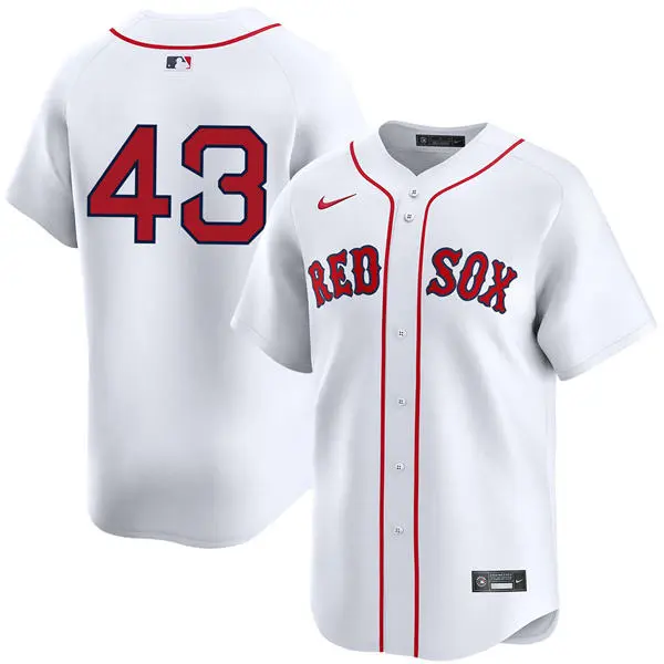 Mens Boston Red Sox #43 Patrick Sandoval Nike White Home Limted Player Jersey