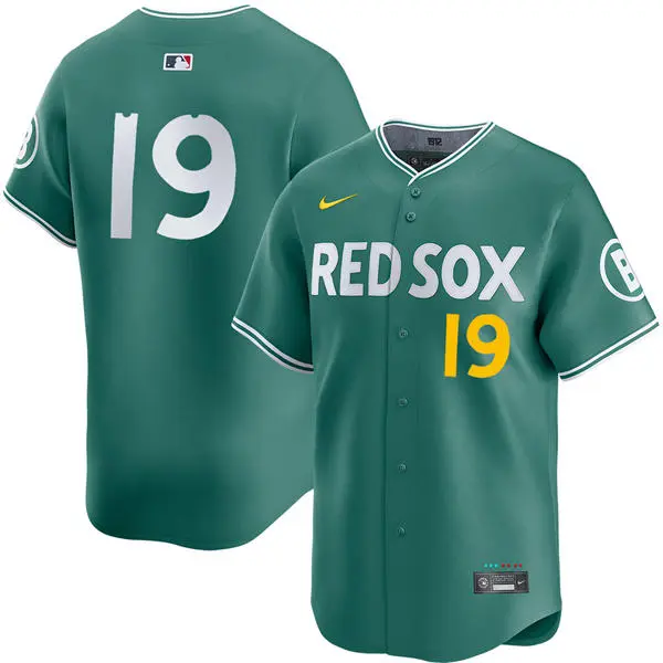 Mens Boston Red Sox #19 Sean Newcomb 2025 City Connect 2.0 Vapor Limited Player Jersey Green 